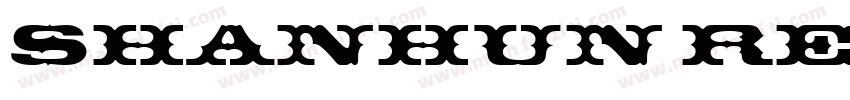 shanhun regular Regu字体转换